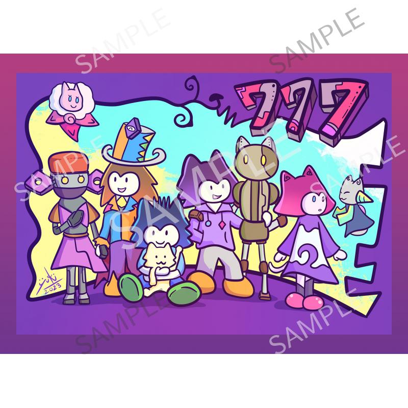 777話記念イラスト　～キノコとキカイの不思議な世界～